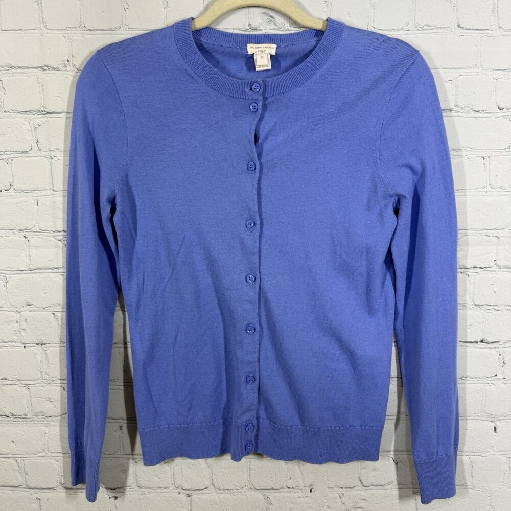 J. Crew The Caryn Cardigan Women Small Lavander Purple Soft Office Preppy